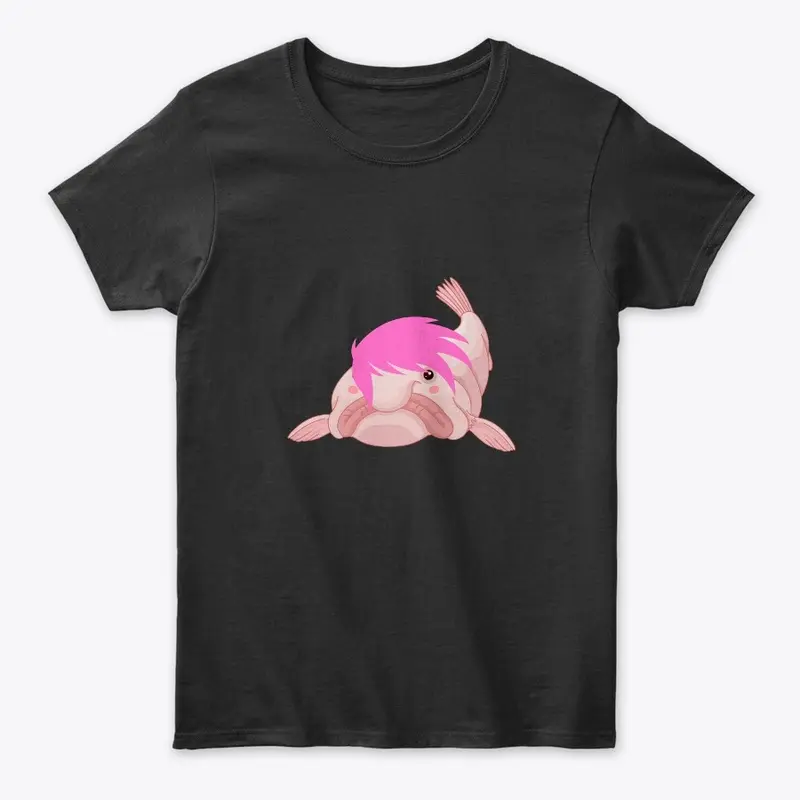 Pink haired blob fish